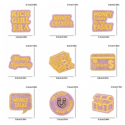 Parche termoadhesivo glitter cómic para coser o planchar