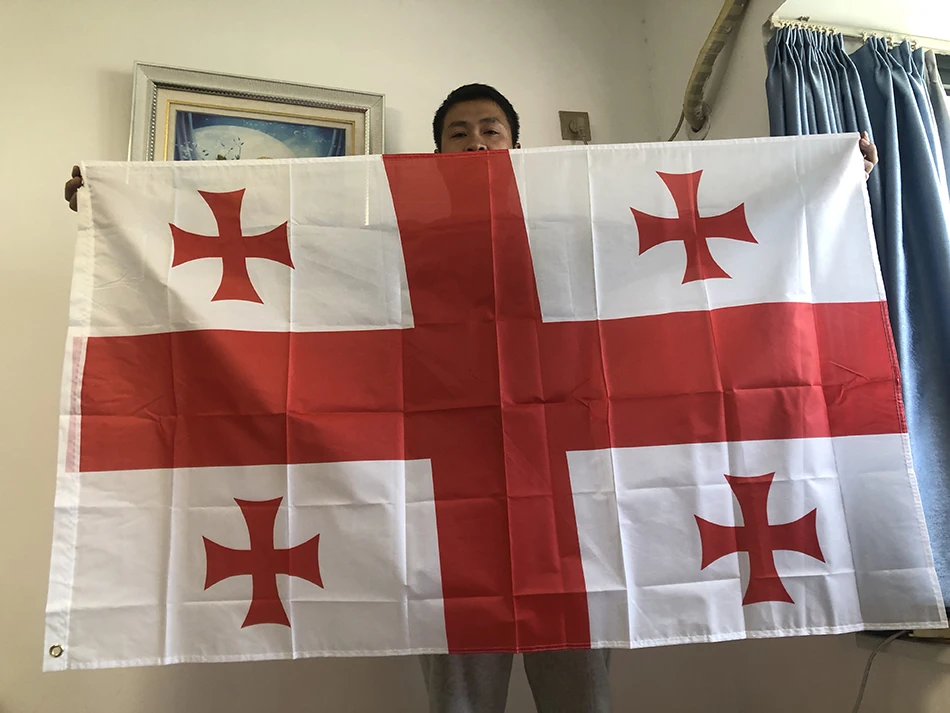 Bandera de poliéster Georgia para interior y exterior - imagen 5