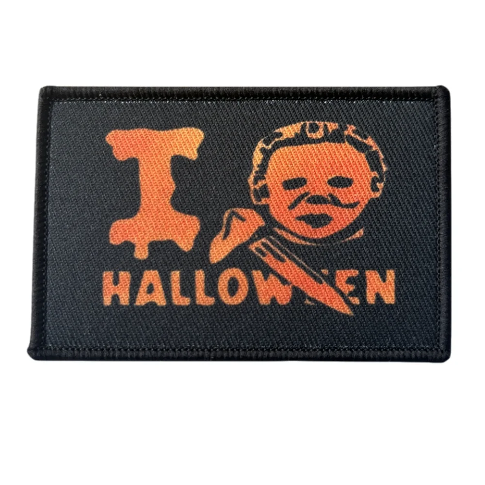 Parche táctico Halloween Michael Myers – Insignia de gancho y bucle - imagen 3