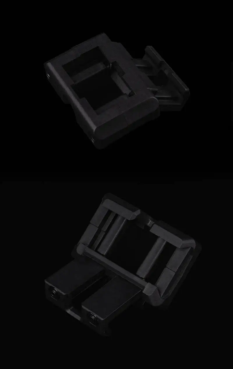 Base instalada en un sistema de rail táctico