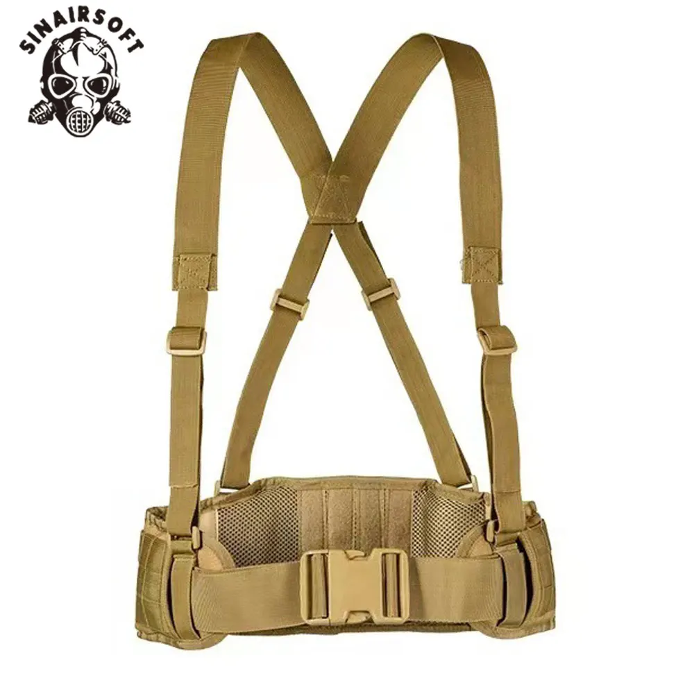 Cinturón táctico Molle con correa de hombro en camuflaje CS