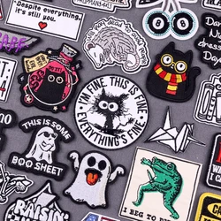 Parche bordado Punk adhesivo – Para coser o planchar en chaleco táctico