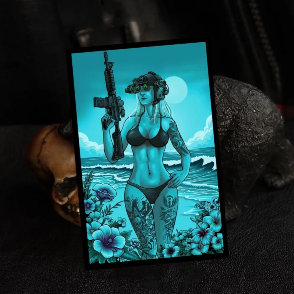 Parche táctico sirena noir – Morale patch velcro para equipamiento MOLLE