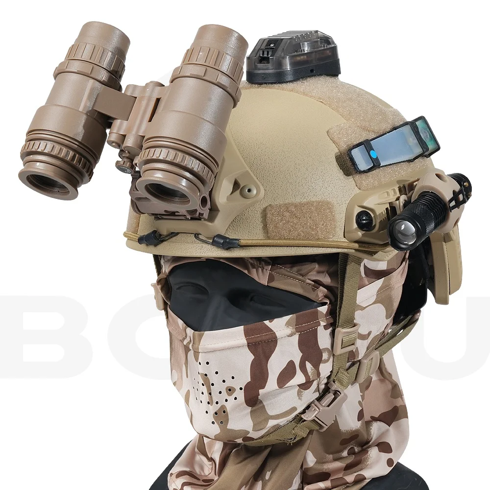 BOOIU Casco Táctico Balístico ACH Corte Alto Kevlar con Wendy - imagen 2