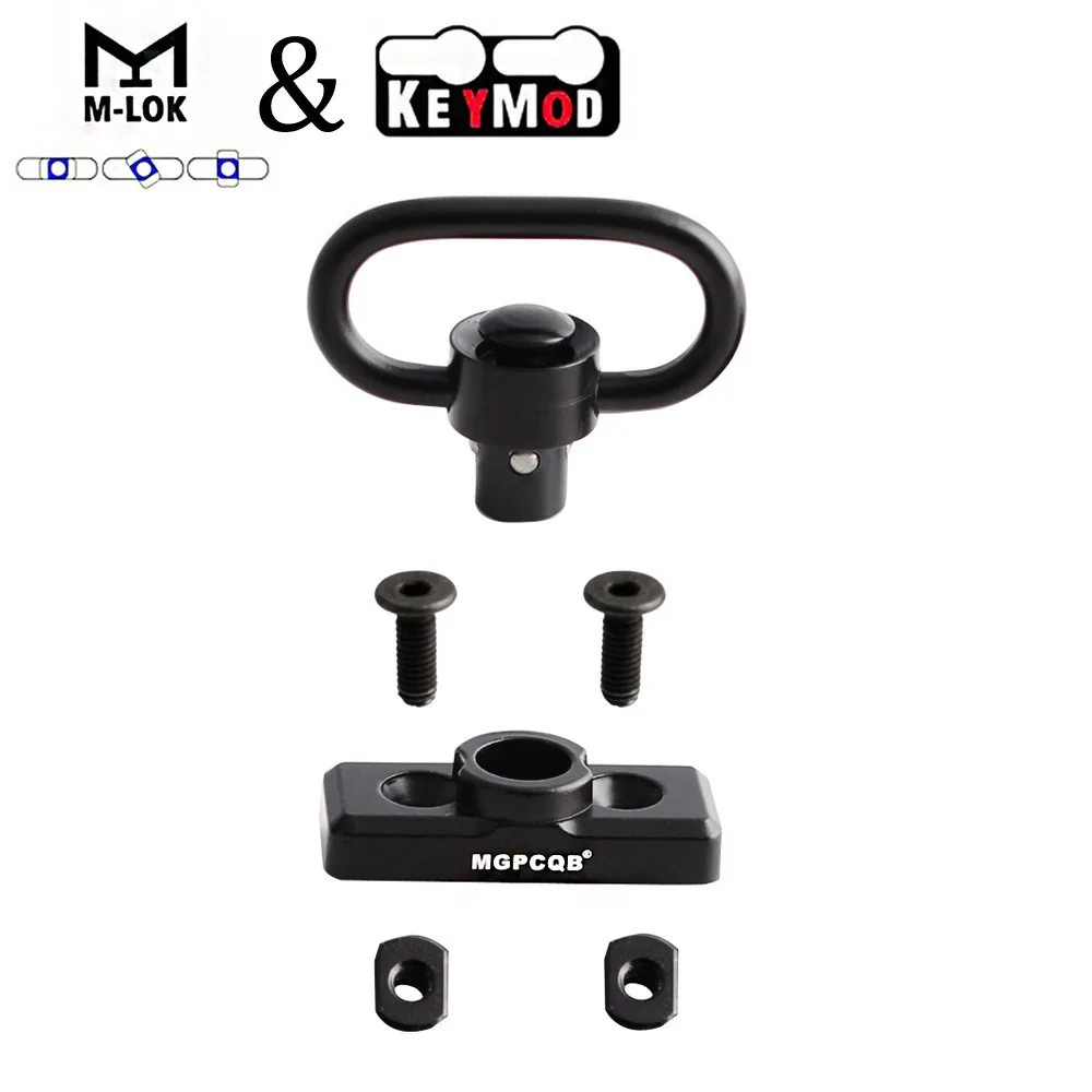 Anilla QD táctica para correa con adaptador Keymod/M-LOK rápida