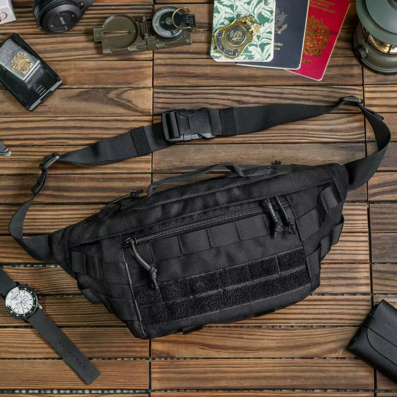 Riñonera táctica MOLLE impermeable multifunción para ciclismo