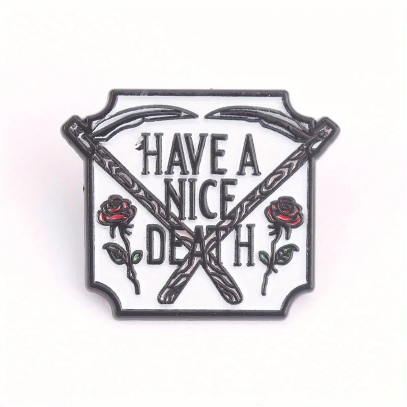 Pin esmaltado táctico autoridad — cetro cruzado y rosas - imagen 5