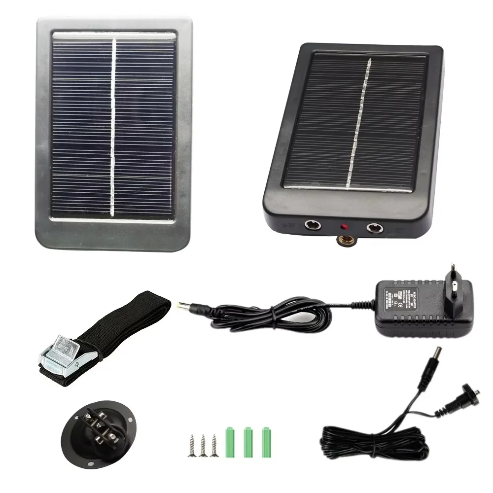 Suntek cargador solar para cámaras de caza con enchufe US/EU - imagen 2