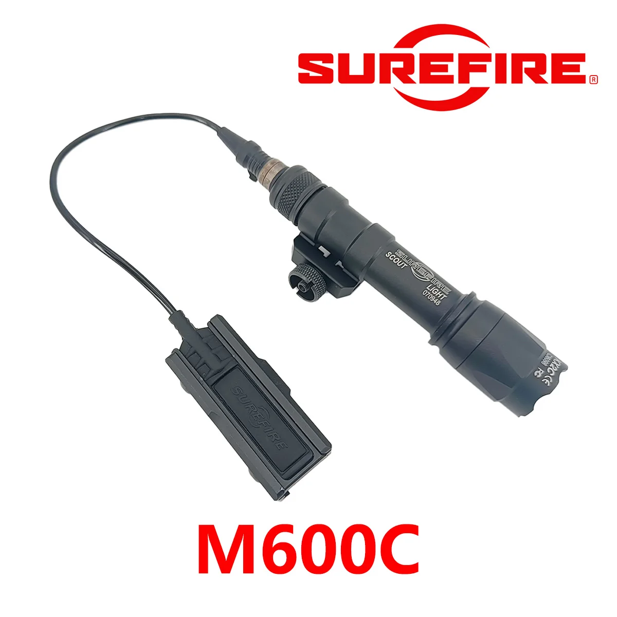 Linterna táctica Surefire luz scout, interruptor presión y montura Picatinny - imagen 3