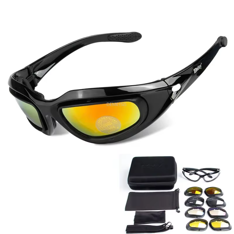 Gafas tácticas polarizadas 4 lentes intercambiables UV