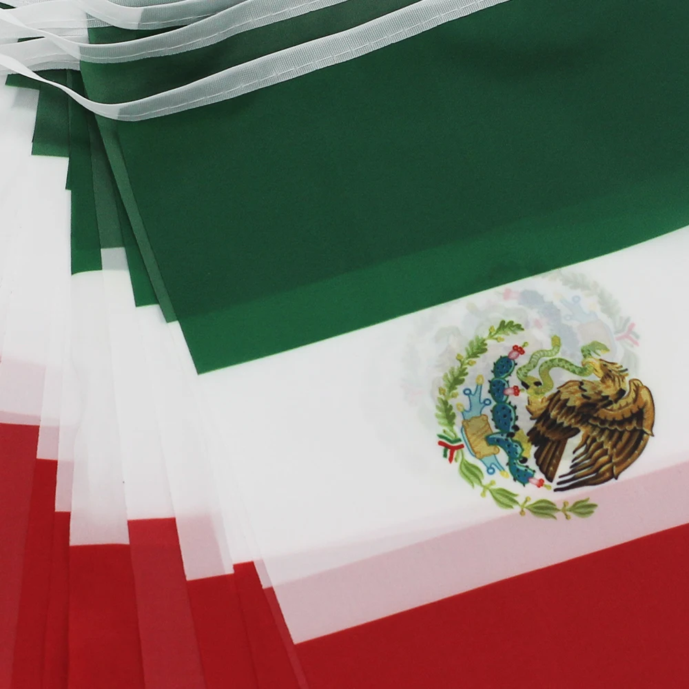 FLAGLINK Banderines México cuerda mexicana para fiestas y festivales - imagen 2