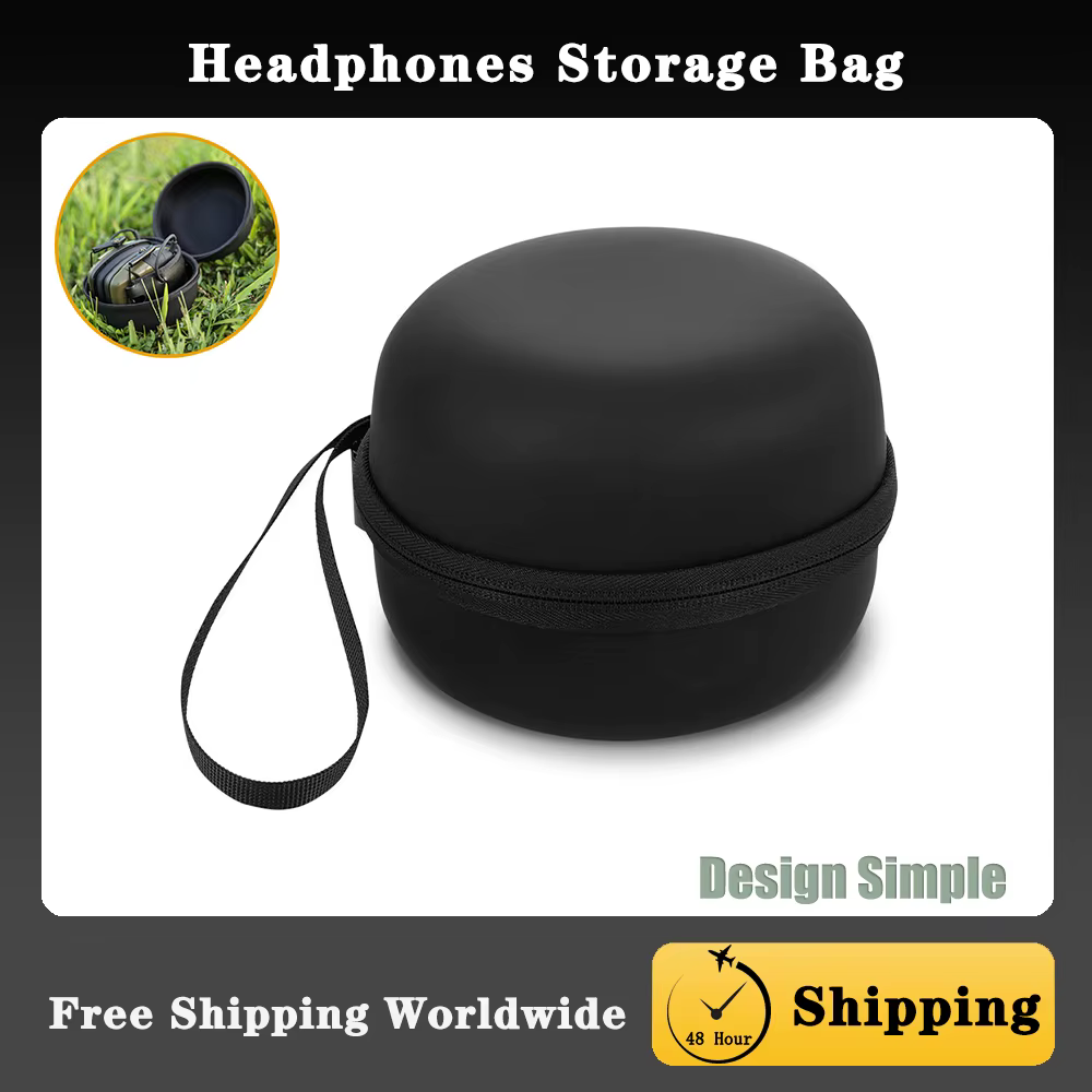 Estuche táctico rígido para auriculares plegables y protección auditiva - imagen 5