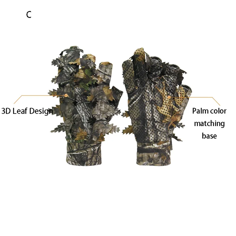 Guantes tácticos de caza camuflaje Big Tree transpirables - imagen 4