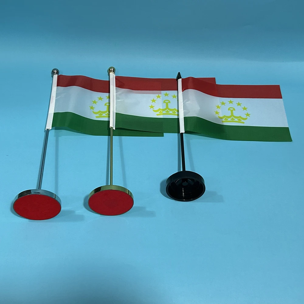 Bandera de escritorio Tajikistán nacional poliéster - imagen 2