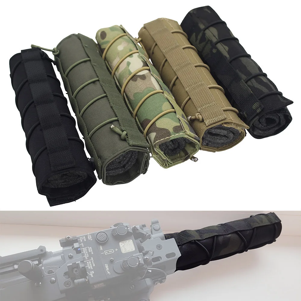 Funda silenciador airsoft camuflaje táctico