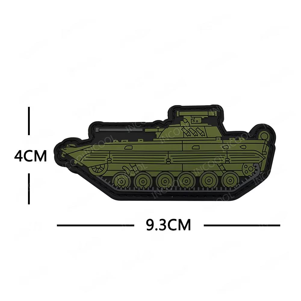 Parche bordado tanque blindado - accesorio para ropa exterior - imagen 2