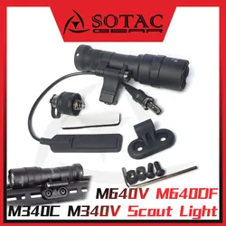 SOTAC M640V Linterna Táctica MLOK con Soporte Picatinny