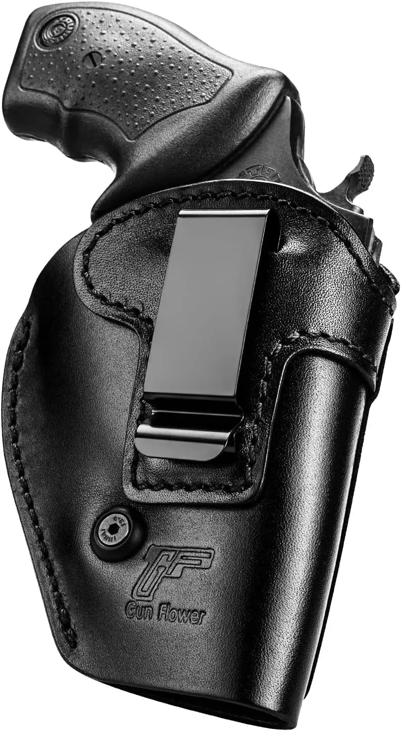 Funda de cuero IWB para revólver J-frame .38 Special – Hecha a mano - imagen 4