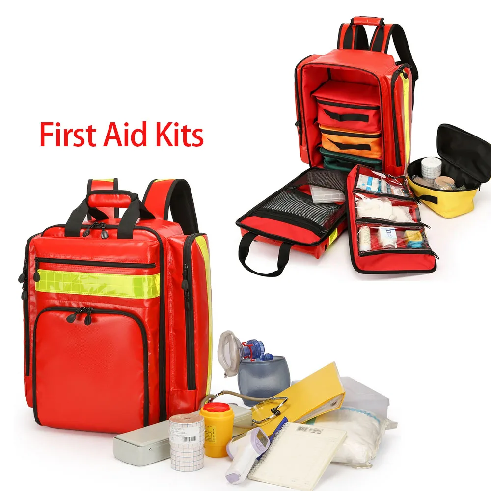 Bolsa táctica de primeros auxilios impermeable nylon PVC capacidad