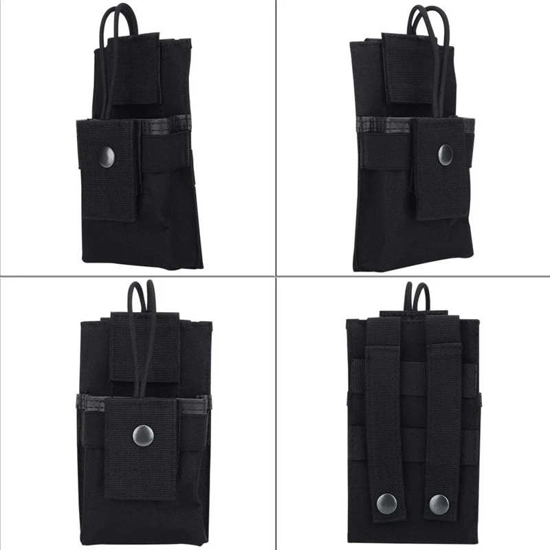 Bolsa táctica MOLLE de nailon impermeable para radio portátil - imagen 3