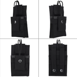 Bolsa táctica MOLLE de nailon impermeable para radio portátil
