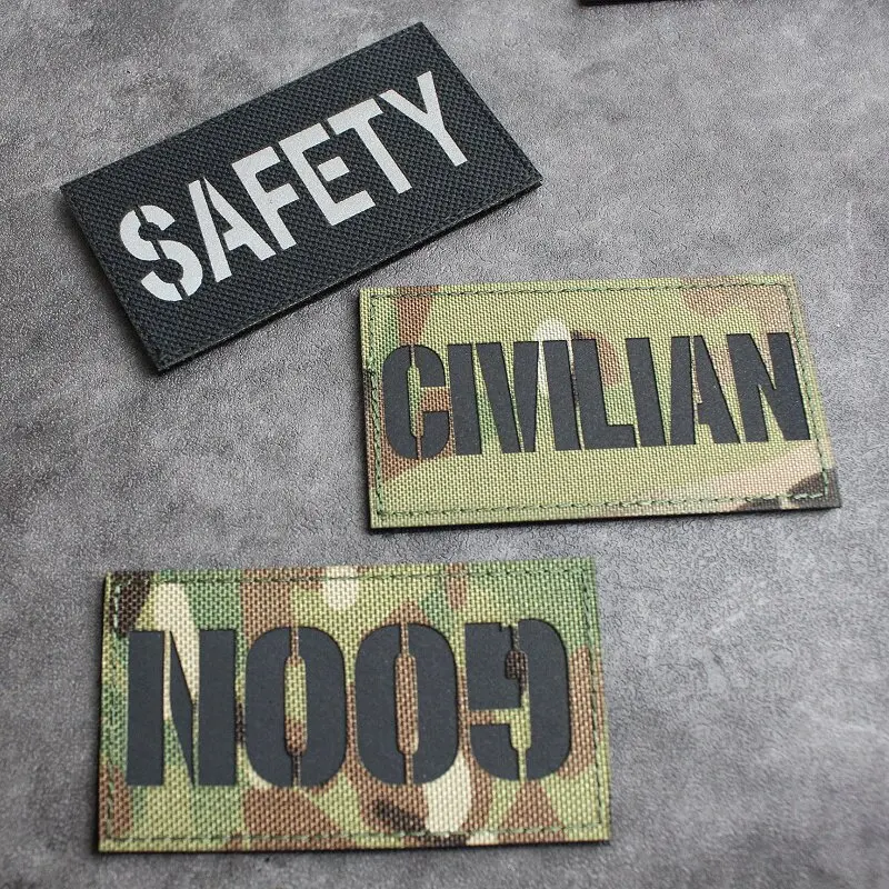NKDA Parche táctico reflectante camuflaje cortado láser con velcro - imagen 2