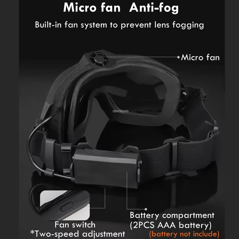 Motor Paintball – Gafas Tácticas Antivaho Lente Intercambiable - imagen 5