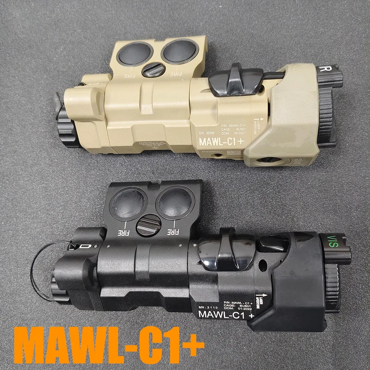 Linterna táctica MAWL-C1+ con láser rojo y puntero IR - imagen 3