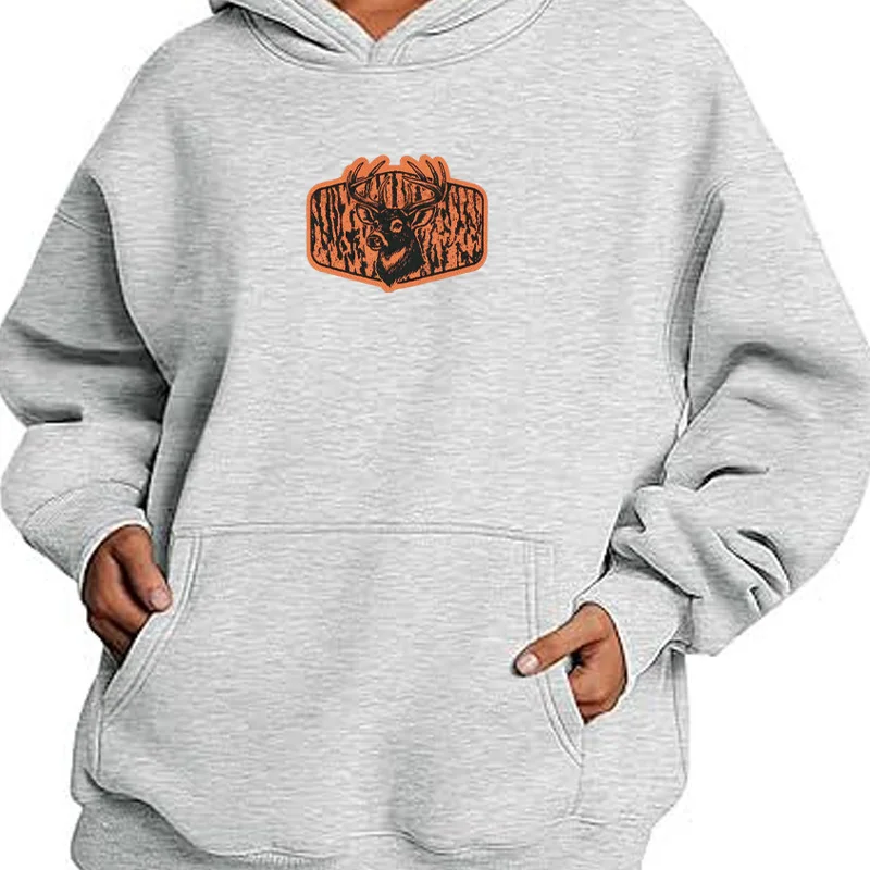 Parche termoadhesivo ciervo estilo naturaleza para ropa y gorras