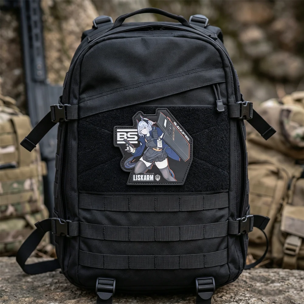 Parche táctico Razer Arknights cuero PU estampado caliente borde UV - imagen 5