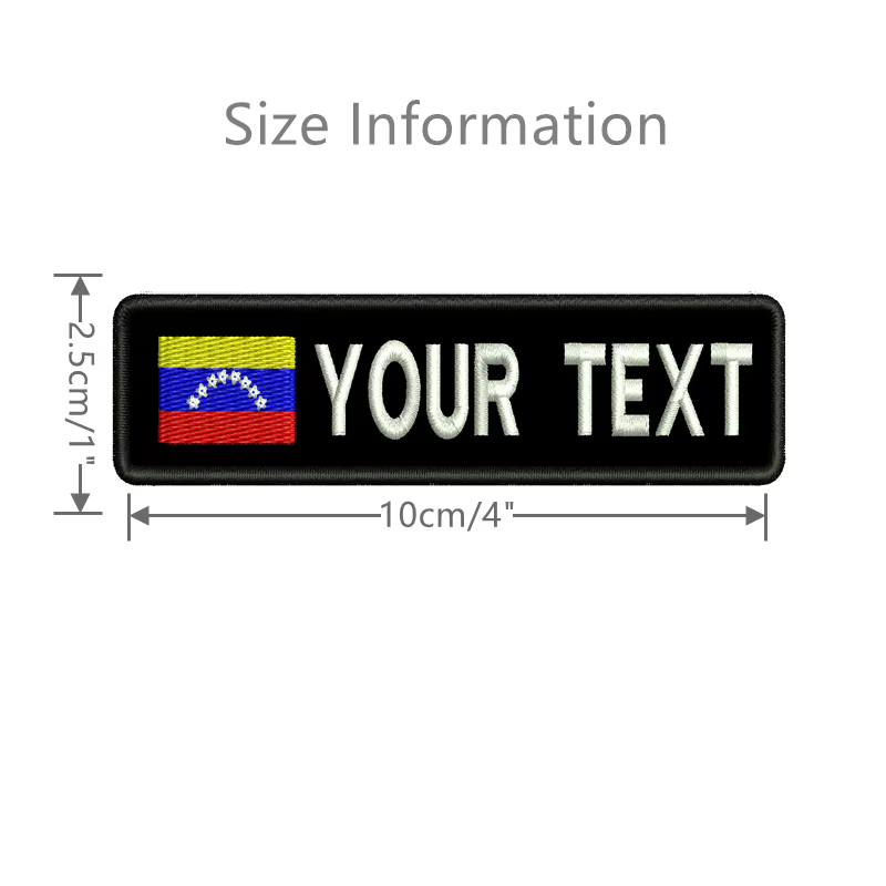 Parche nombre personalizado bandera Venezuela bordado MOLLE - imagen 2