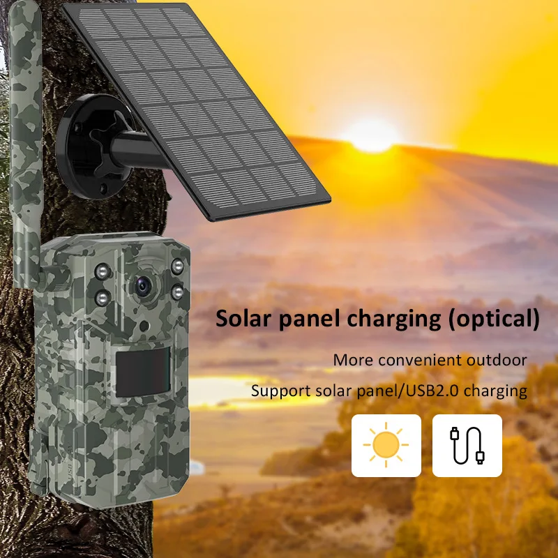 Cámara solar para rastreo en exterior