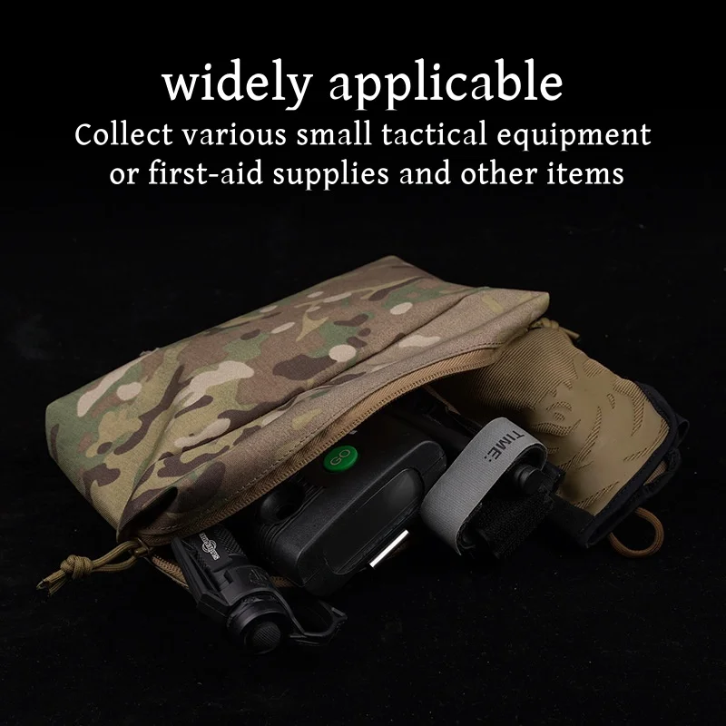 Bolsa táctica MOLLE EDC de nailon para cintura y mochila
