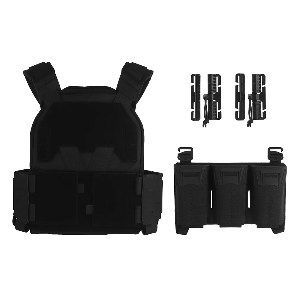 Chaleco portaplacas Poseidon Defense KZ con bolsillos MOLLE