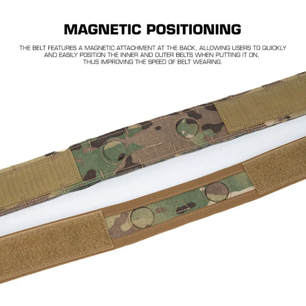 Cinturón táctico MOLLE doble con sistema magnético para caza - imagen 3