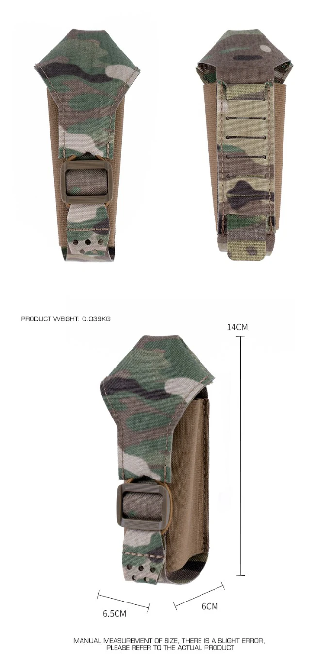 Bolsa táctica con sistema MOLLE para cinturón