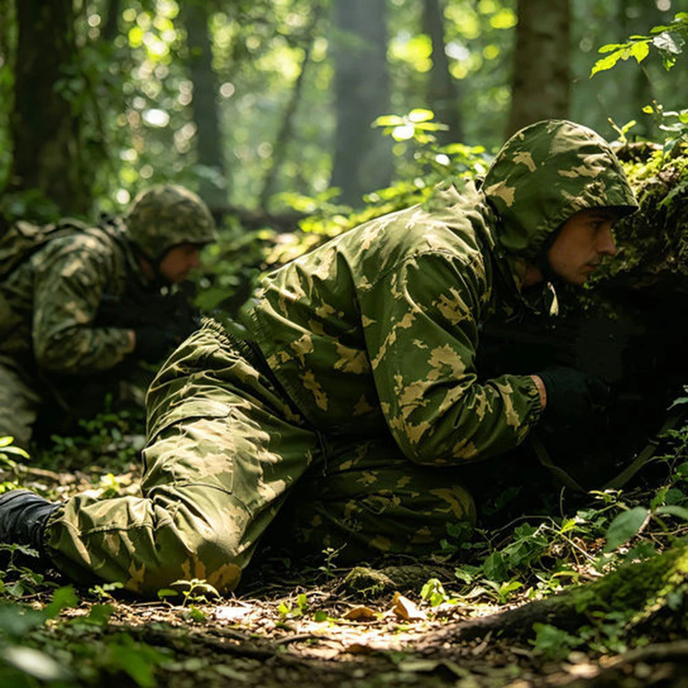 Traje camuflaje amarillo ruso hombre – Táctico francotirador campo - imagen 3