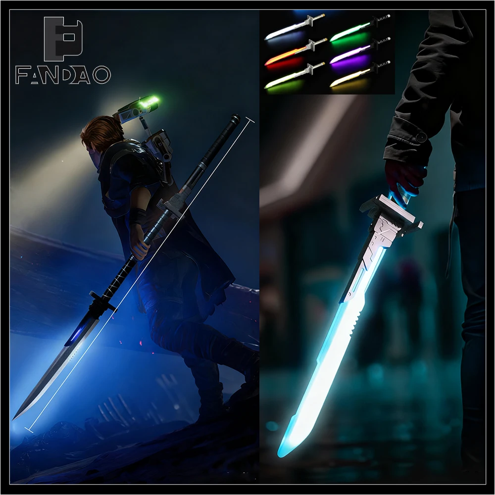 Espada láser Cyberpunk 71cm iluminada – Cosplay para niños - imagen 4