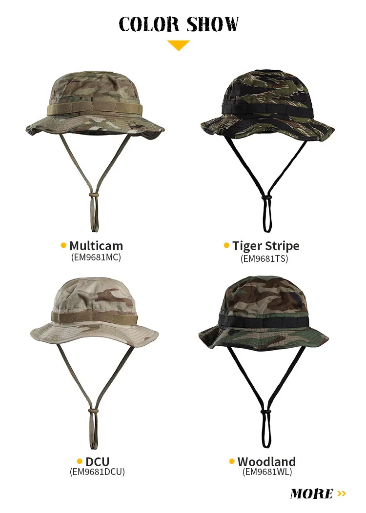 Sombrero Boonie táctico Emersongear EM9681 en camuflaje