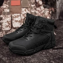 Botas tácticas vulcanizadas para senderismo y combate