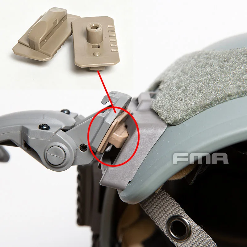 Adaptador de montaje táctico casco FMA Wendy para rail de auriculares - imagen 3