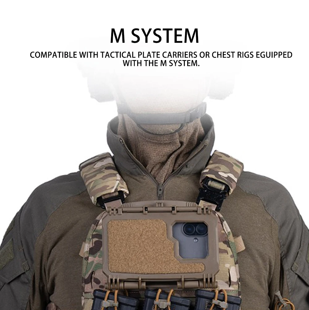 Soporte MOLLE ajustable para teléfono – Chaleco táctico