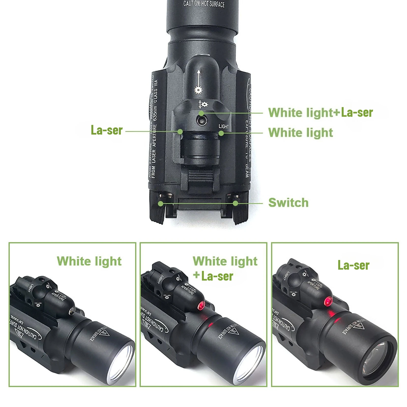 SOTAC-GEAR X400 Mira Punto Rojo para Pistola con Linterna LED - imagen 3
