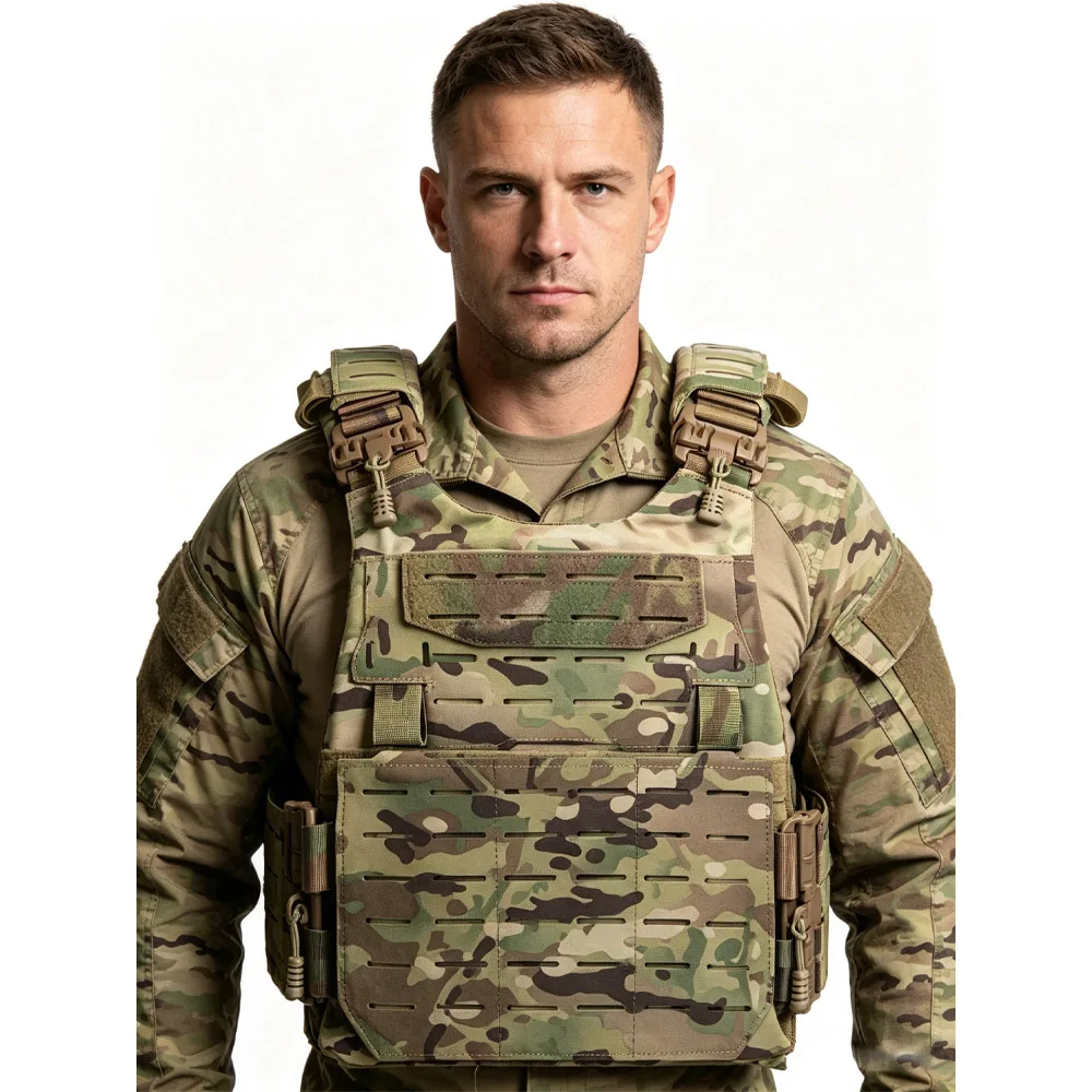 Chaleco táctico ligero DMGEAR con liberación rápida airsoft y caza