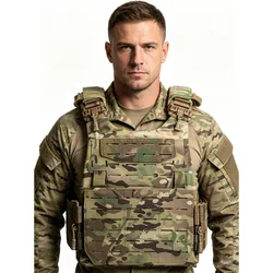 Chaleco táctico ligero DMGEAR con liberación rápida airsoft y caza