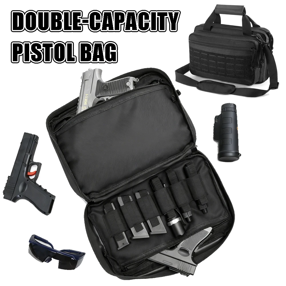 Funda táctica doble para pistola – compartimento munición