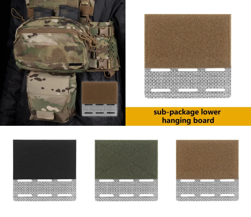 Panel MOLLE inferior modular para chalecos y mochilas tácticas - imagen 3