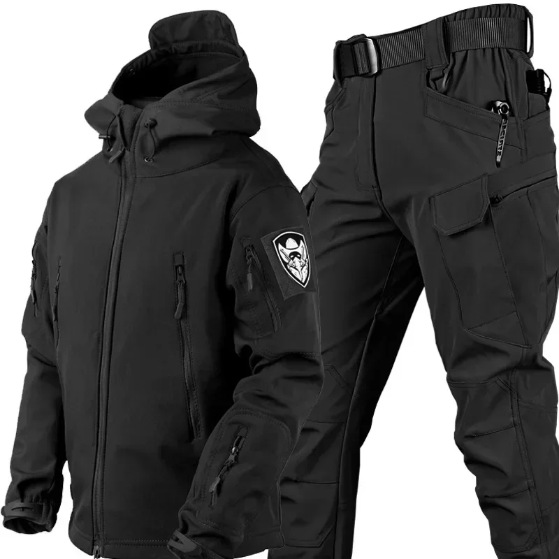 Conjunto táctico hombre impermeable ripstop, cargo forro polar - imagen 2