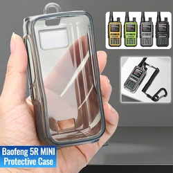 Cubierta protectora TPU transparente ABBREE para emisora Baofeng UV-5R