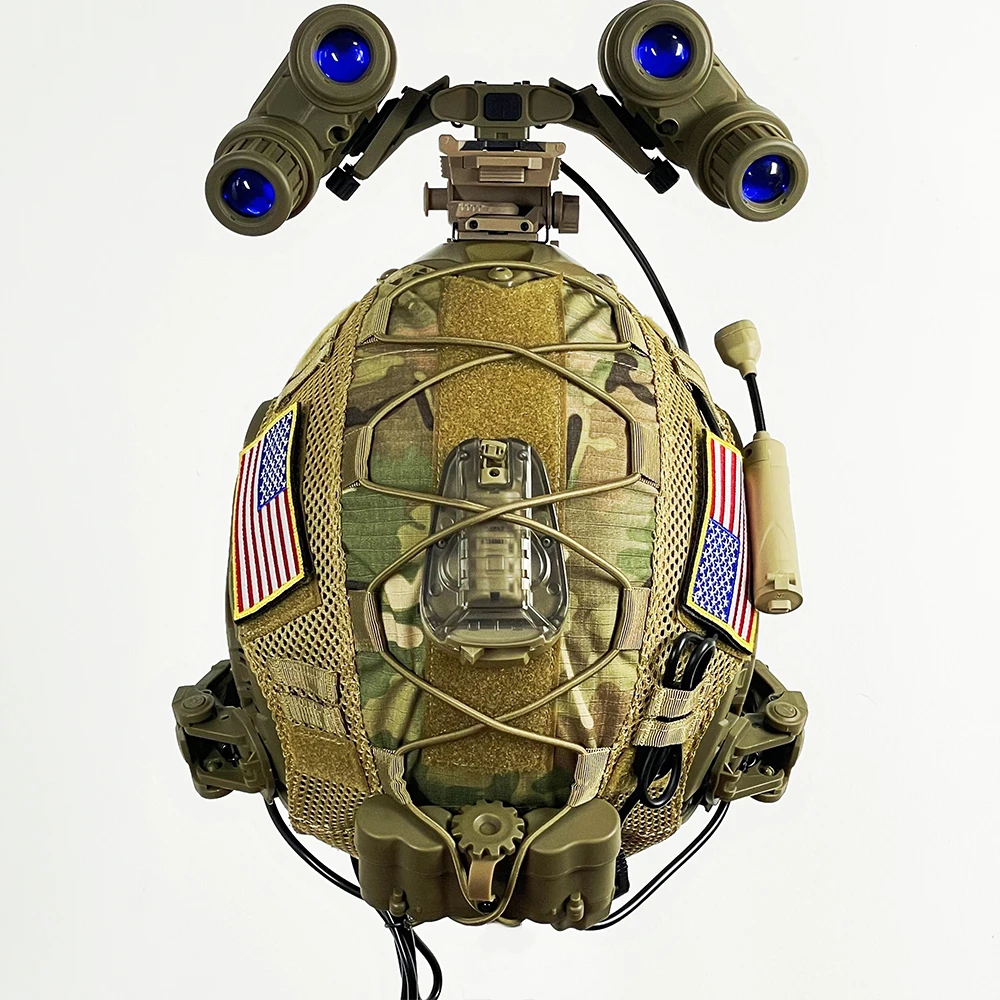 Casco táctico FAST con auriculares NVG para Airsoft y cosplay - imagen 2
